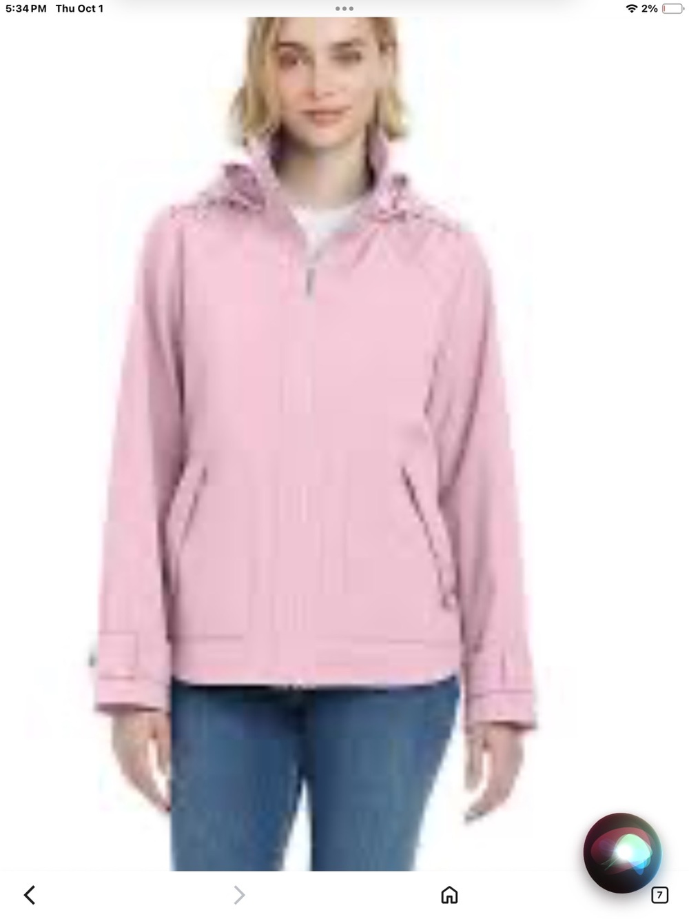 Draper James Light Pink Women's Hooded Jacket